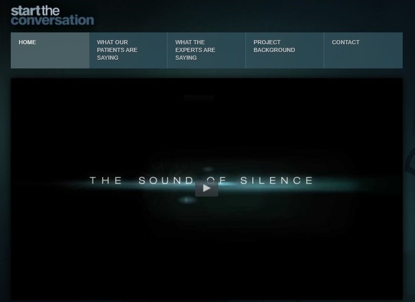 Image of homepage of Start the conversation