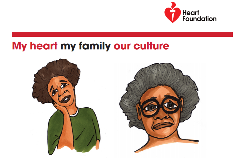Cover page of information booklet called My Heart, My Family, My Culture